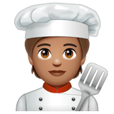 Cook: Medium Skin Tone on WhatsApp