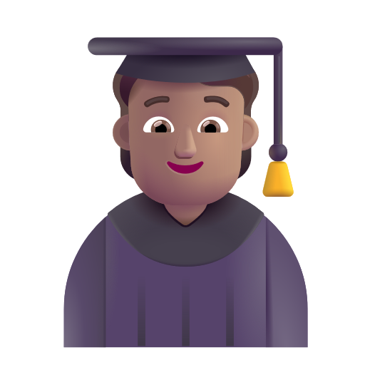Student: Medium Skin Tone on Microsoft 3D