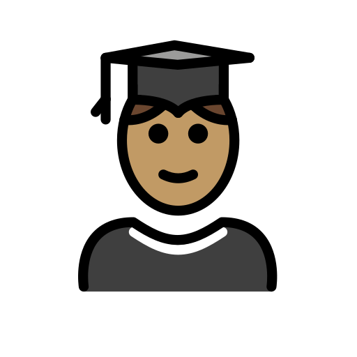 Student: Medium Skin Tone on OpenMoji