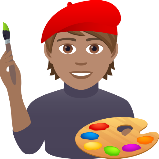 Artist: Medium Skin Tone on JoyPixels