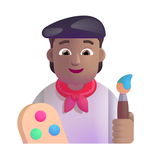Artist: Medium Skin Tone on Microsoft 3D