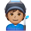 Factory Worker: Medium Skin Tone on Samsung