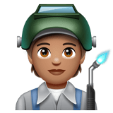 Factory Worker: Medium Skin Tone on WhatsApp