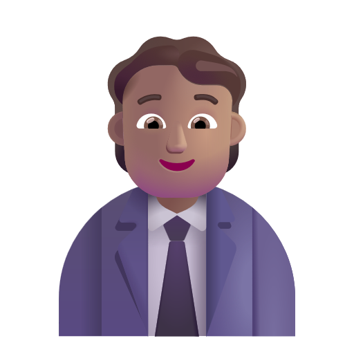 Office Worker: Medium Skin Tone on Microsoft 3D