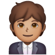 Office Worker: Medium Skin Tone on Samsung
