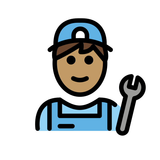 Mechanic: Medium Skin Tone on OpenMoji