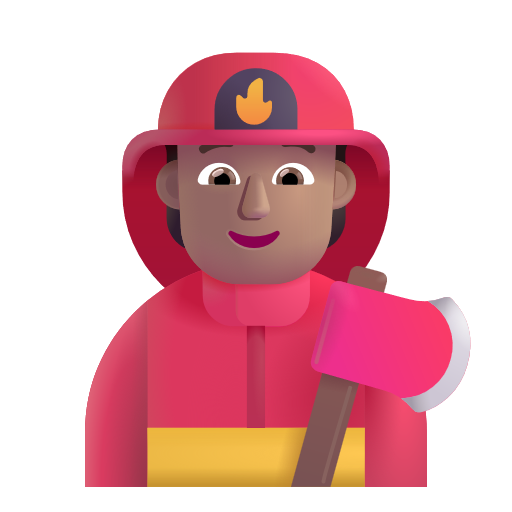 Firefighter: Medium Skin Tone on Microsoft 3D