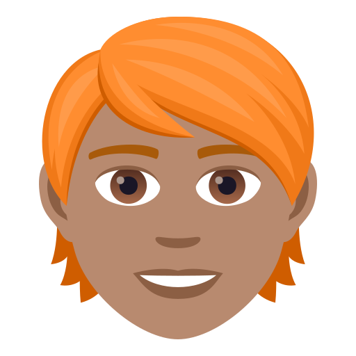 Person: Red Hair: Medium Skin Tone on JoyPixels