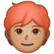 Person: Red Hair: Medium Skin Tone on Samsung