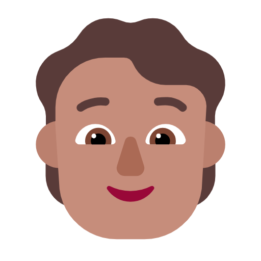 Adult: Medium Skin Tone on Microsoft Fluent