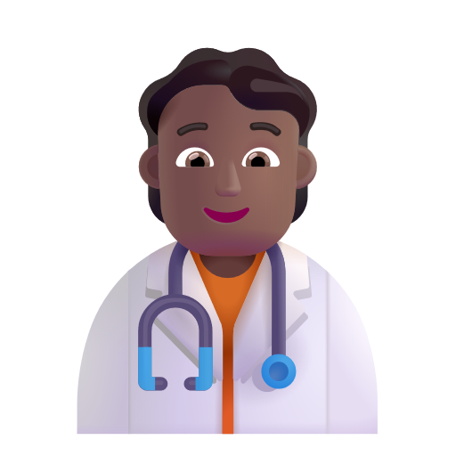 Health Worker: Medium-Dark Skin Tone on Microsoft 3D