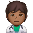 Health Worker: Medium-Dark Skin Tone on Samsung