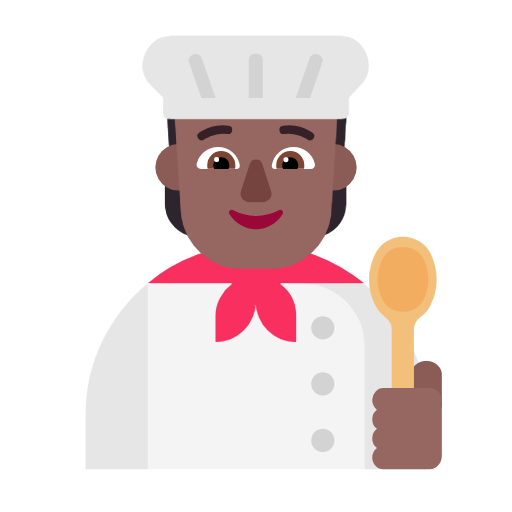 Cook: Medium-Dark Skin Tone on Microsoft Fluent