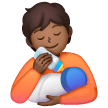 Person Feeding Baby: Medium-Dark Skin Tone on Samsung
