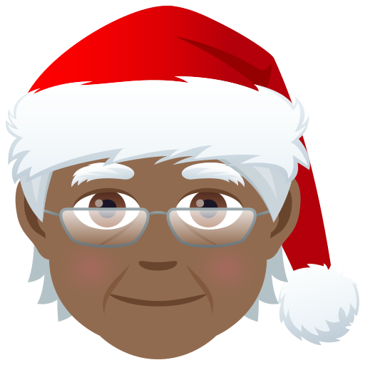 Mx Claus: Medium-Dark Skin Tone on JoyPixels