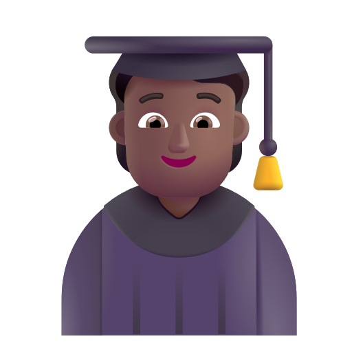 Student: Medium-Dark Skin Tone on Microsoft 3D