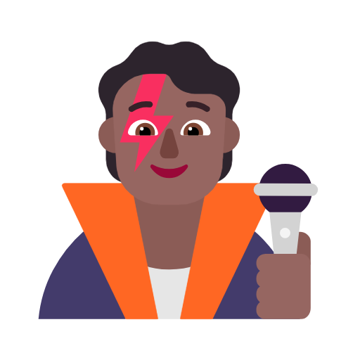 Singer: Medium-Dark Skin Tone on Microsoft Fluent