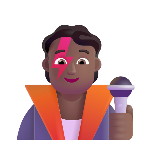 Singer: Medium-Dark Skin Tone on Microsoft 3D