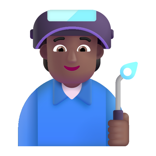 Factory Worker: Medium-Dark Skin Tone on Microsoft 3D
