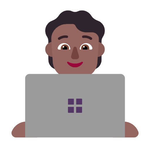 Technologist: Medium-Dark Skin Tone on Microsoft Fluent