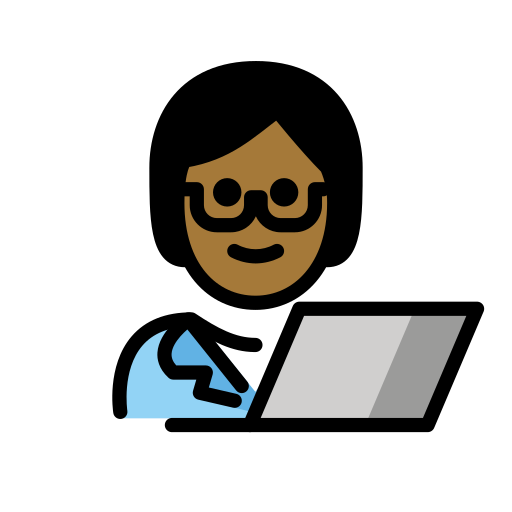 Technologist: Medium-Dark Skin Tone on OpenMoji