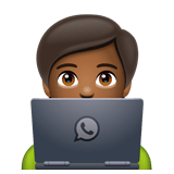 Technologist: Medium-Dark Skin Tone on WhatsApp