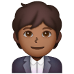 Office Worker: Medium-Dark Skin Tone on Samsung