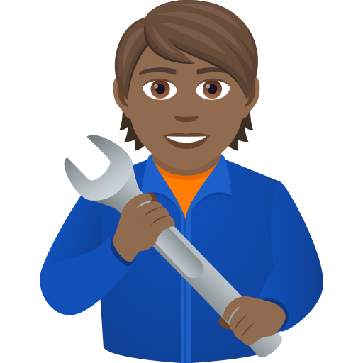 Mechanic: Medium-Dark Skin Tone on JoyPixels