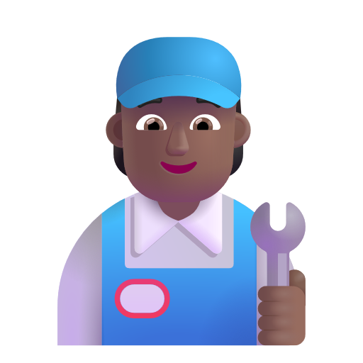 Mechanic: Medium-Dark Skin Tone on Microsoft 3D