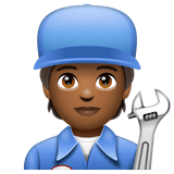 Mechanic: Medium-Dark Skin Tone on WhatsApp