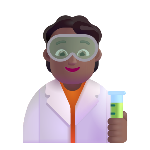 Scientist: Medium-Dark Skin Tone on Microsoft 3D