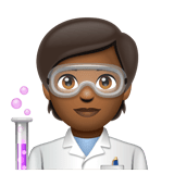 Scientist: Medium-Dark Skin Tone on WhatsApp