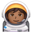 Astronaut: Medium-Dark Skin Tone on Samsung