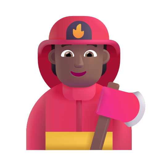 Firefighter: Medium-Dark Skin Tone on Microsoft 3D