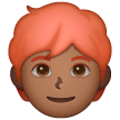 Person: Red Hair: Medium-Dark Skin Tone on Samsung