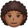 Person: Curly Hair: Medium-Dark Skin Tone on Samsung