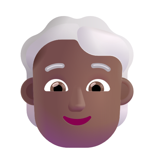 Person: White Hair: Medium-Dark Skin Tone on Microsoft 3D