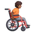Person In Manual Wheelchair Facing Right: Medium-Dark Skin Tone on Samsung