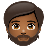 Adult: Medium-Dark Skin Tone on WhatsApp