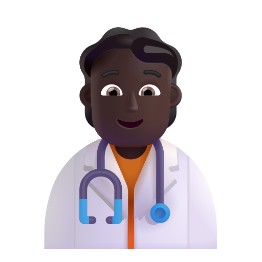Health Worker: Dark Skin Tone on Microsoft 3D