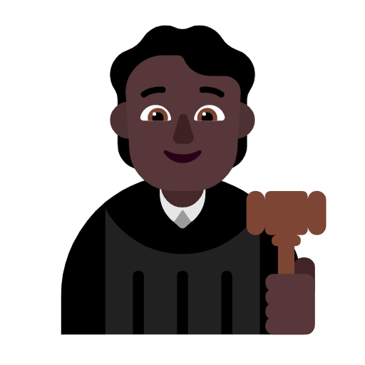 Judge: Dark Skin Tone on Microsoft Fluent
