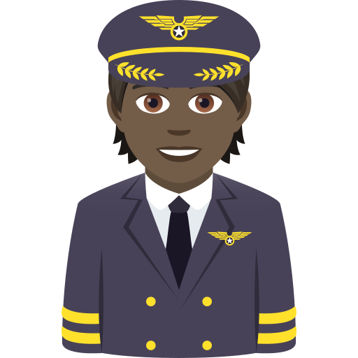 Pilot: Dark Skin Tone on JoyPixels