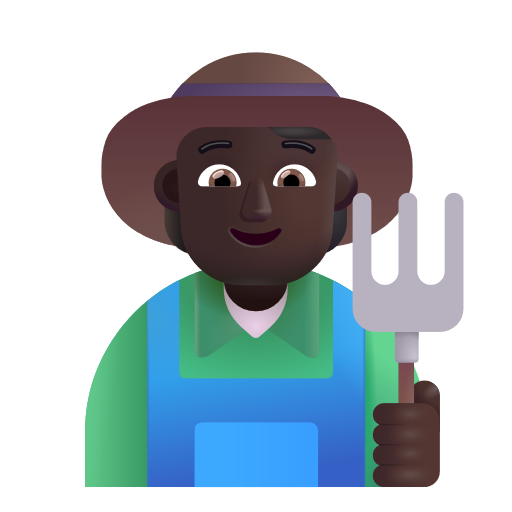 Farmer: Dark Skin Tone on Microsoft 3D