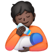 Person Feeding Baby: Dark Skin Tone on Samsung