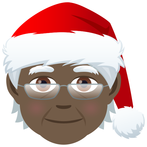 Mx Claus: Dark Skin Tone on JoyPixels