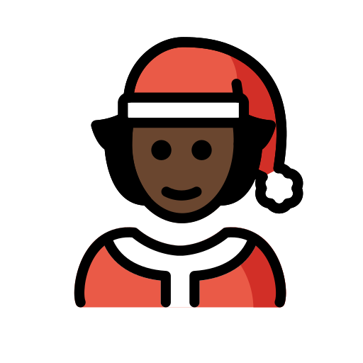 Mx Claus: Dark Skin Tone on OpenMoji