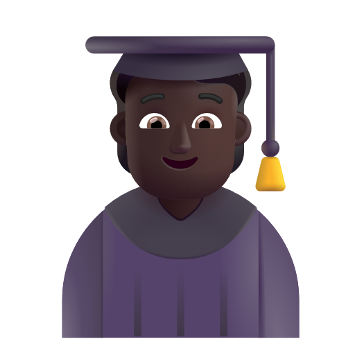 Student: Dark Skin Tone on Microsoft 3D