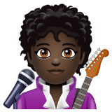 Singer: Dark Skin Tone on WhatsApp