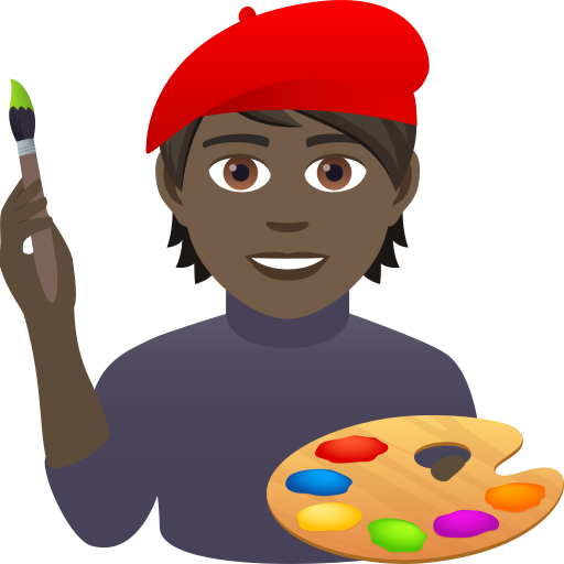 Artist: Dark Skin Tone on JoyPixels