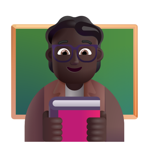 Teacher: Dark Skin Tone on Microsoft 3D